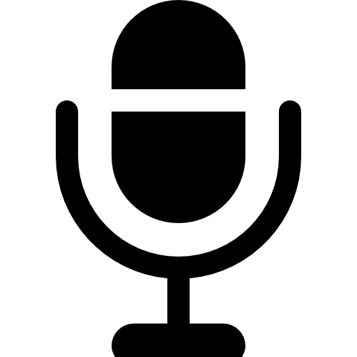 Microphone interface symbol for voice Icons.