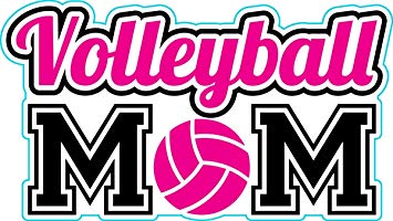 Amazon.com: Die Cut Volleyball Mom Vinyl Decal, Volleyball.