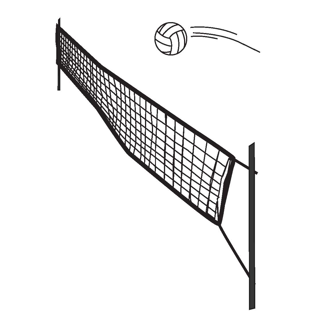 Volleyball net clipart Clipground