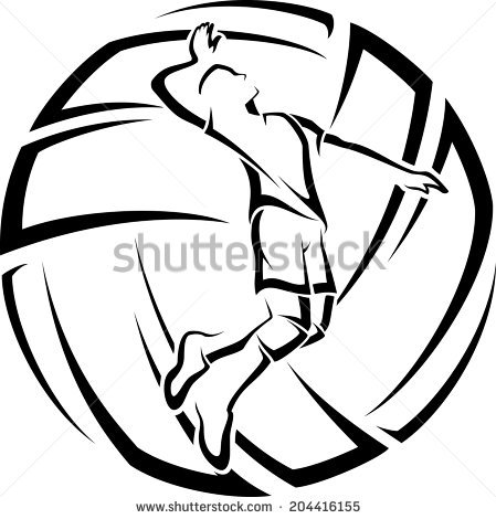 Volleyball Spike Stock Images, Royalty.