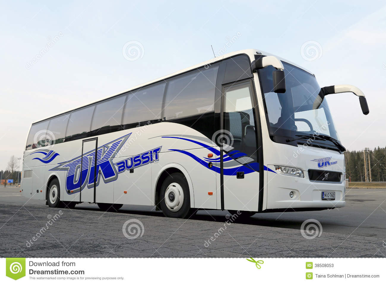New Volvo Coach Bus Editorial Stock Photo.