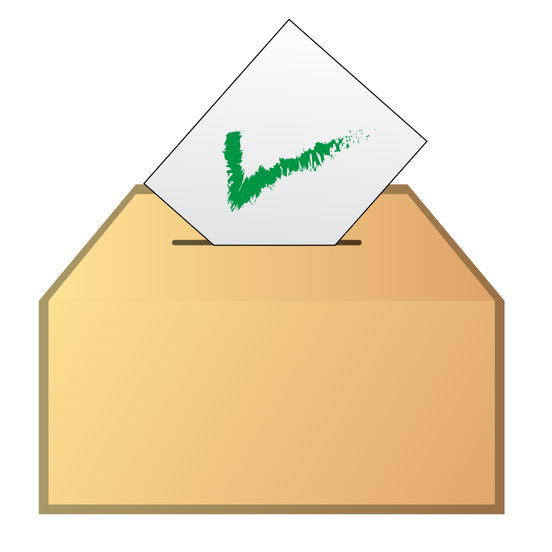 Free Clipart: Vote yes icon.