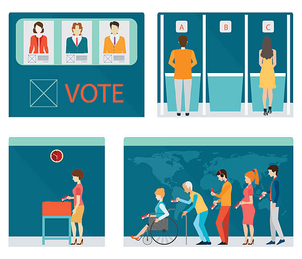 Best Voting Booth Illustrations, Royalty.