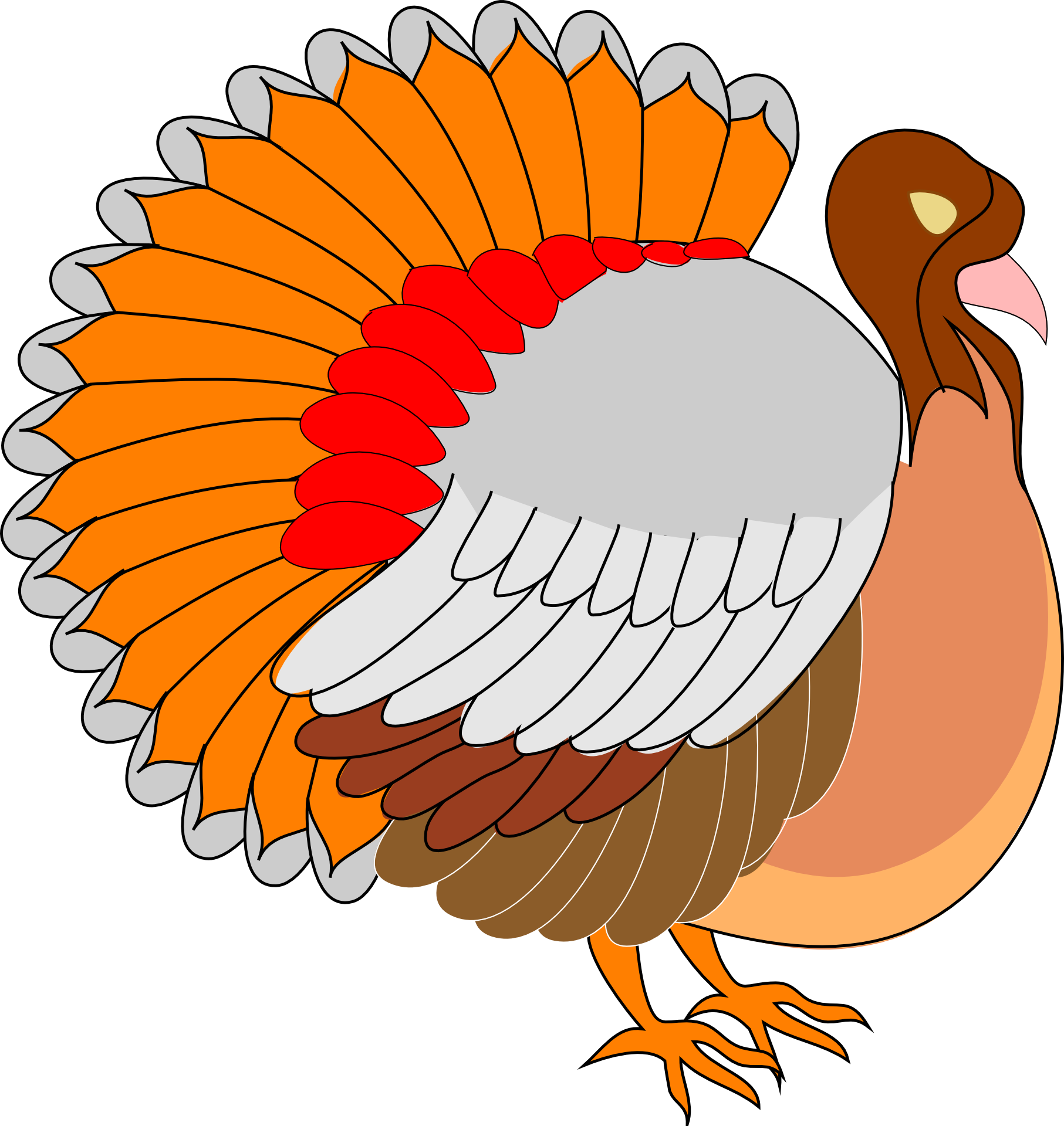 Clipart,picture of turkey bird for thanksgiving free image.