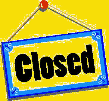 Clipart closed sign.