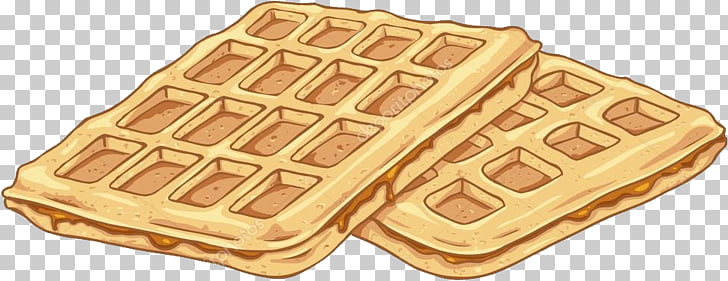 Waffle PNG clipart.
