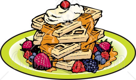 Waffle Stack Clipart.
