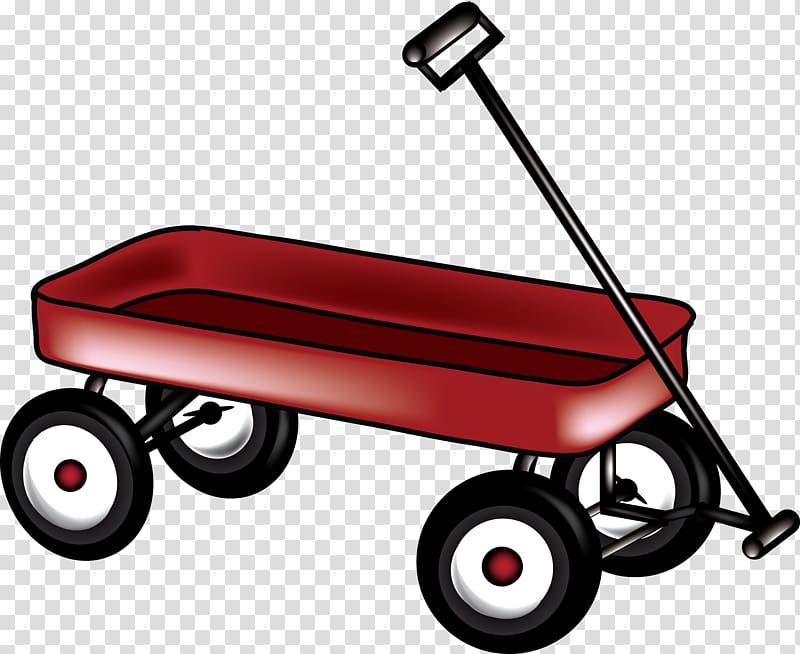 Covered wagon Radio Flyer , Wagon transparent background PNG.