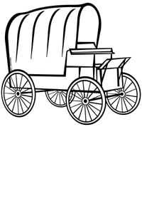 Wagon Clipart Black And White.