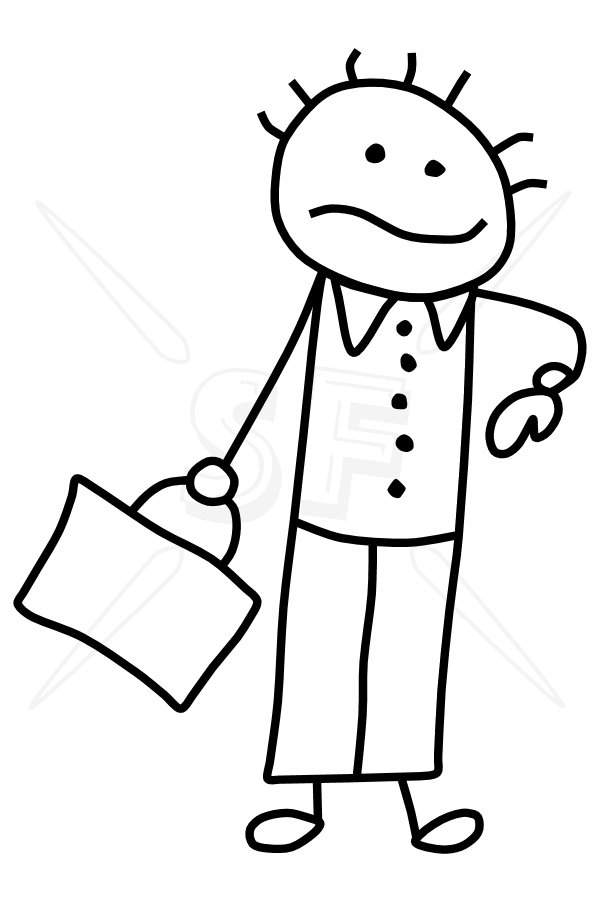 2449 Business Man free clipart.