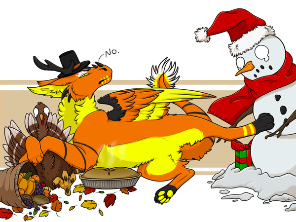 Christmas wait your turn by winterthedemonfox.