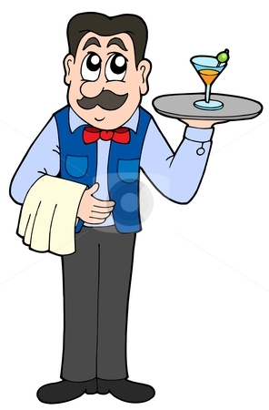 Waiter Clipart.