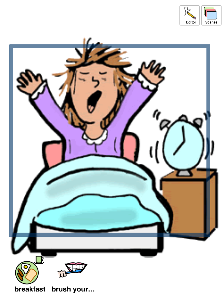 Images: Girl Wake Up Clipart.
