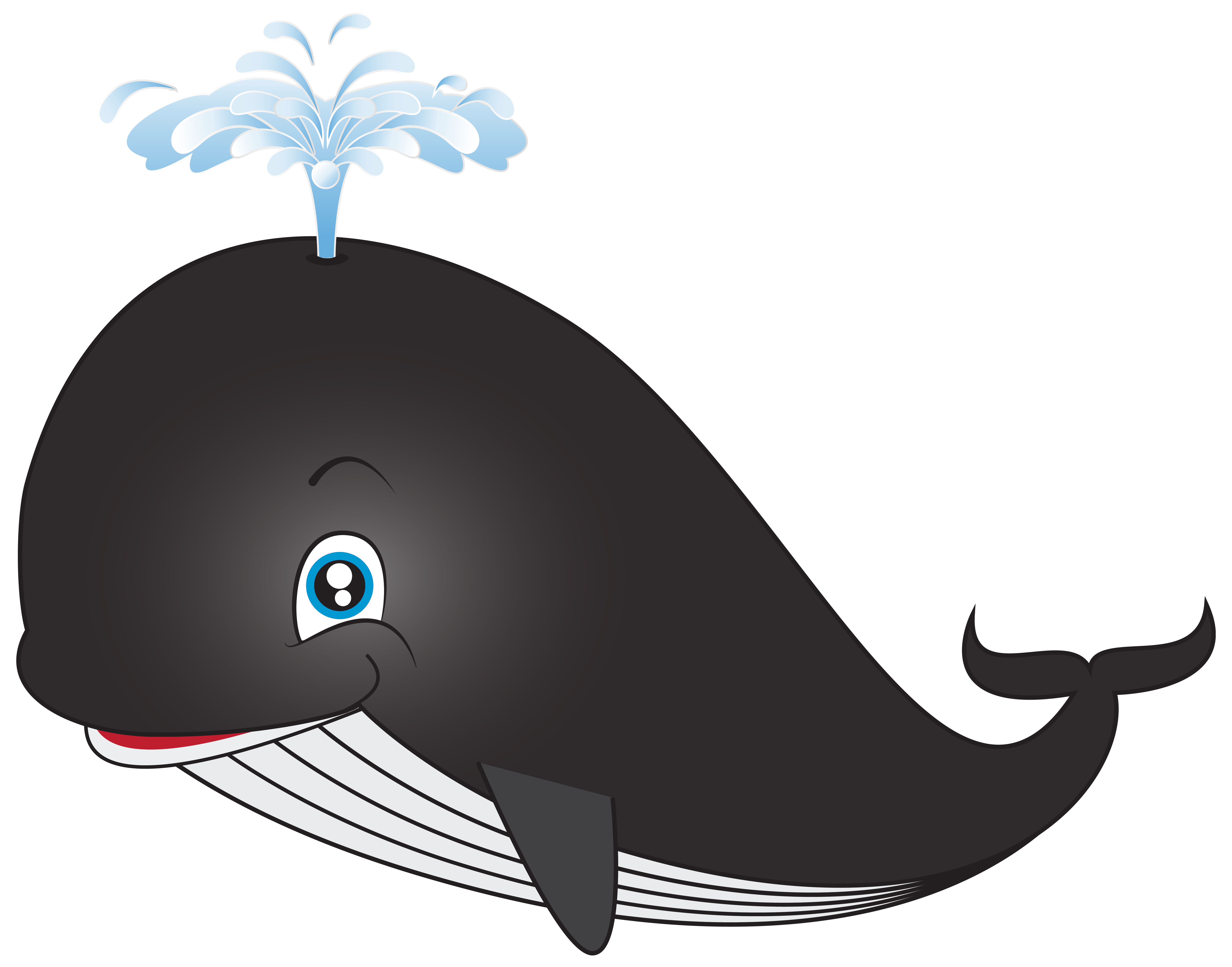 Cartoon Whale Clip Art.