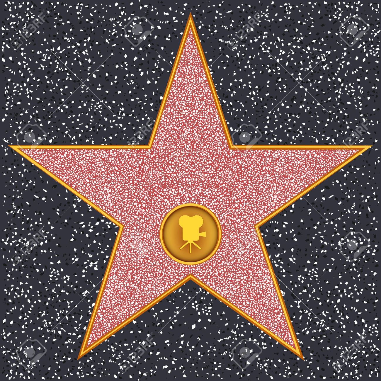 Hollywood Walk Of Fame Star Template