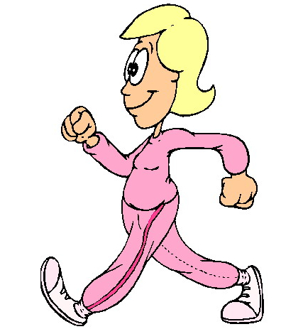 Clipart walking exercise.