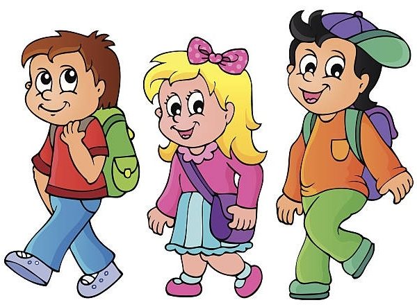 Kids walking clipart 2 » Clipart Station.