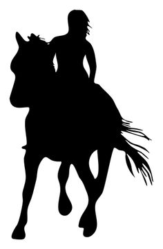 Western Horse and Rider wall decal.