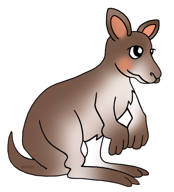 Animals Clip Art by Phillip Martin, Wallaby.