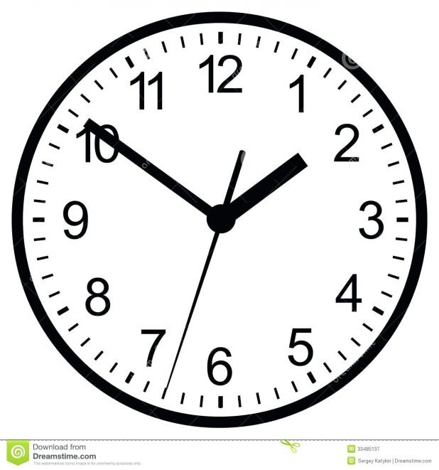Wall Clock Clipart Black And White.