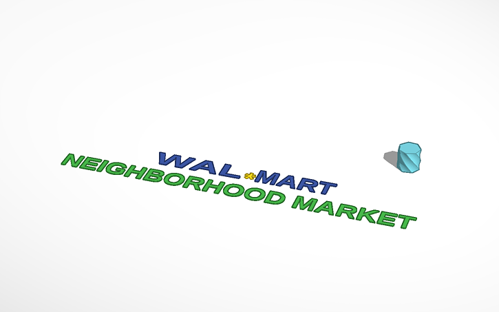 3D design walmart neighborhood market.