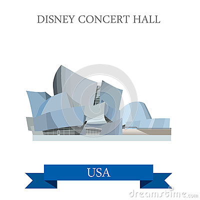 Walt Disney Concert Hall Los Angeles United States Editorial Photo.