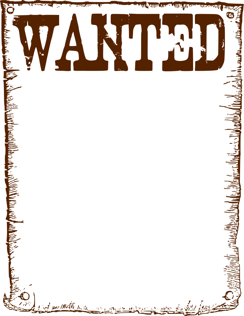 Wanted poster clipart tumundografico 5.