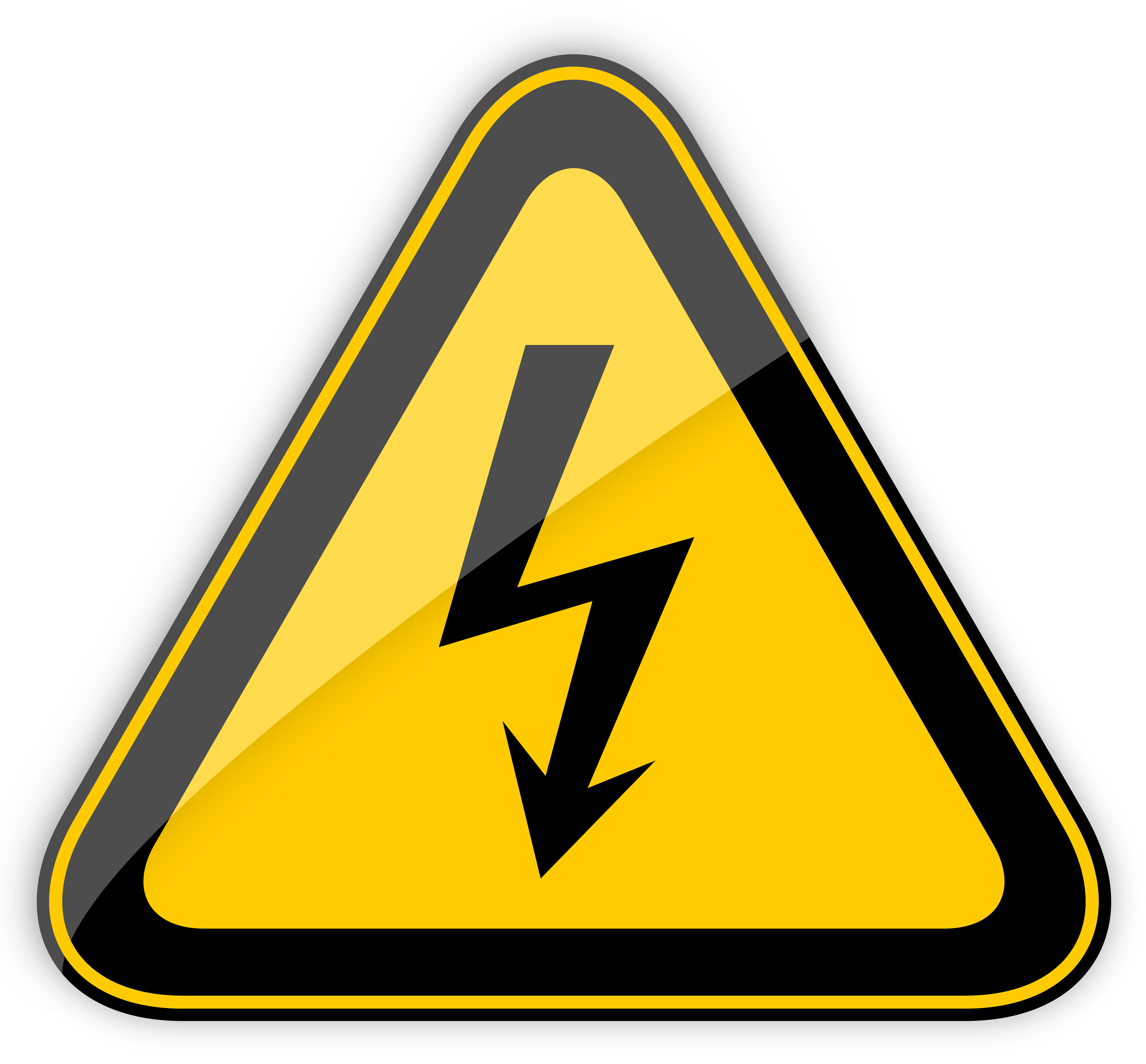 Electric clipart warning, Electric warning Transparent FREE.