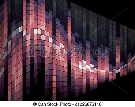 Vector Clip Art of Warping Abstract Business Background.