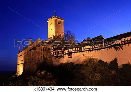 Stock Photo of Wartburg Castle in Germany k13897434.