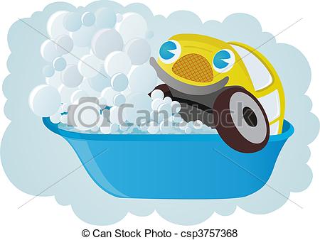 Stock Illustration of Washable car.