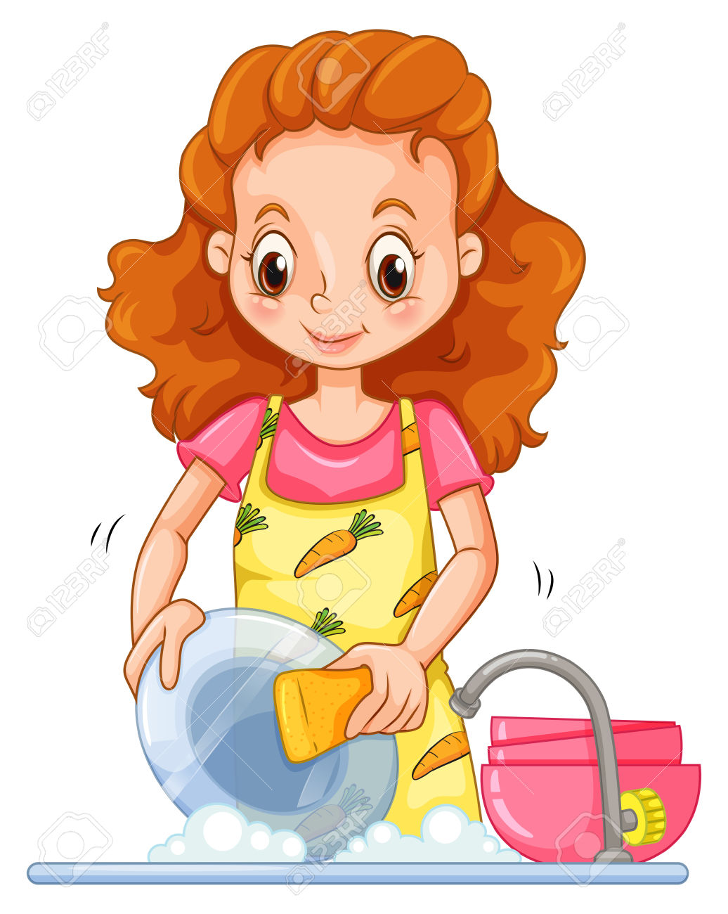 1,794 Washing Dishes Stock Vector Illustration And Royalty Free.