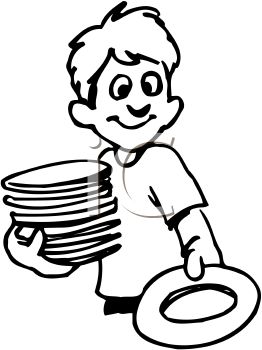 1820 Dishes free clipart.