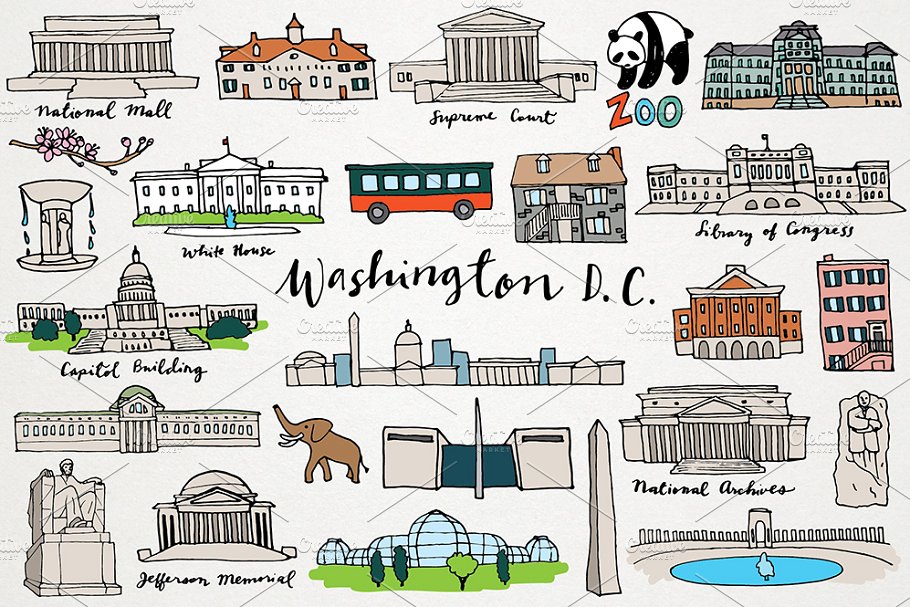 Washington DC Clipart.