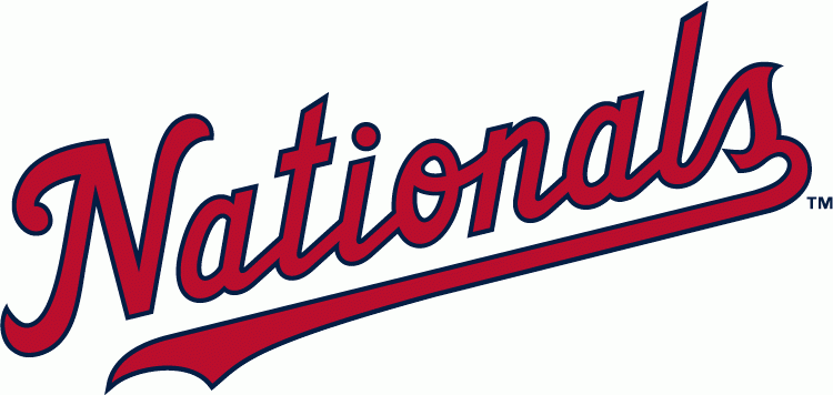 Washington Nationals Wordmark Logo.