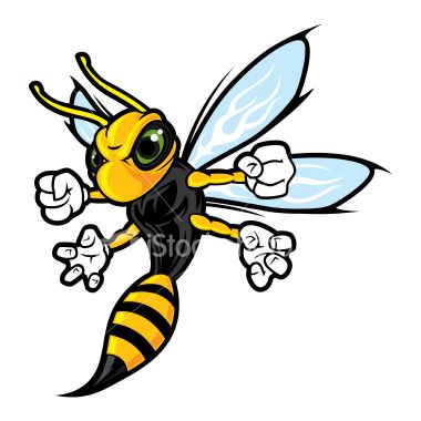 cartoon pictures of wasps.