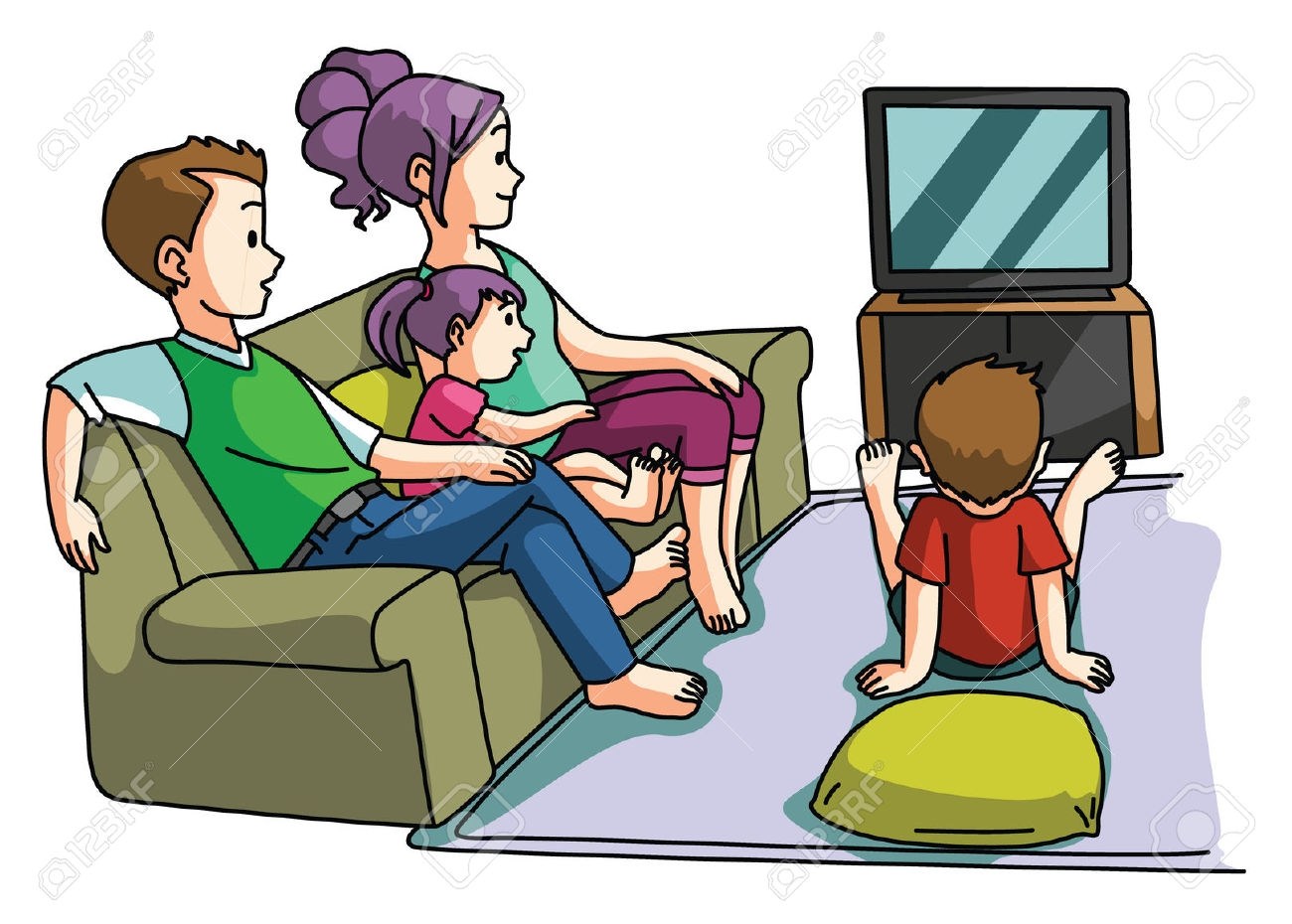 Family watching movie clipart 5 » Clipart Portal.