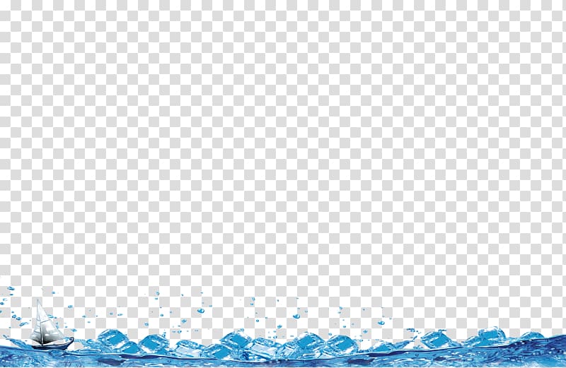 Water drop , Water resources Sea Sky , Ice Border.