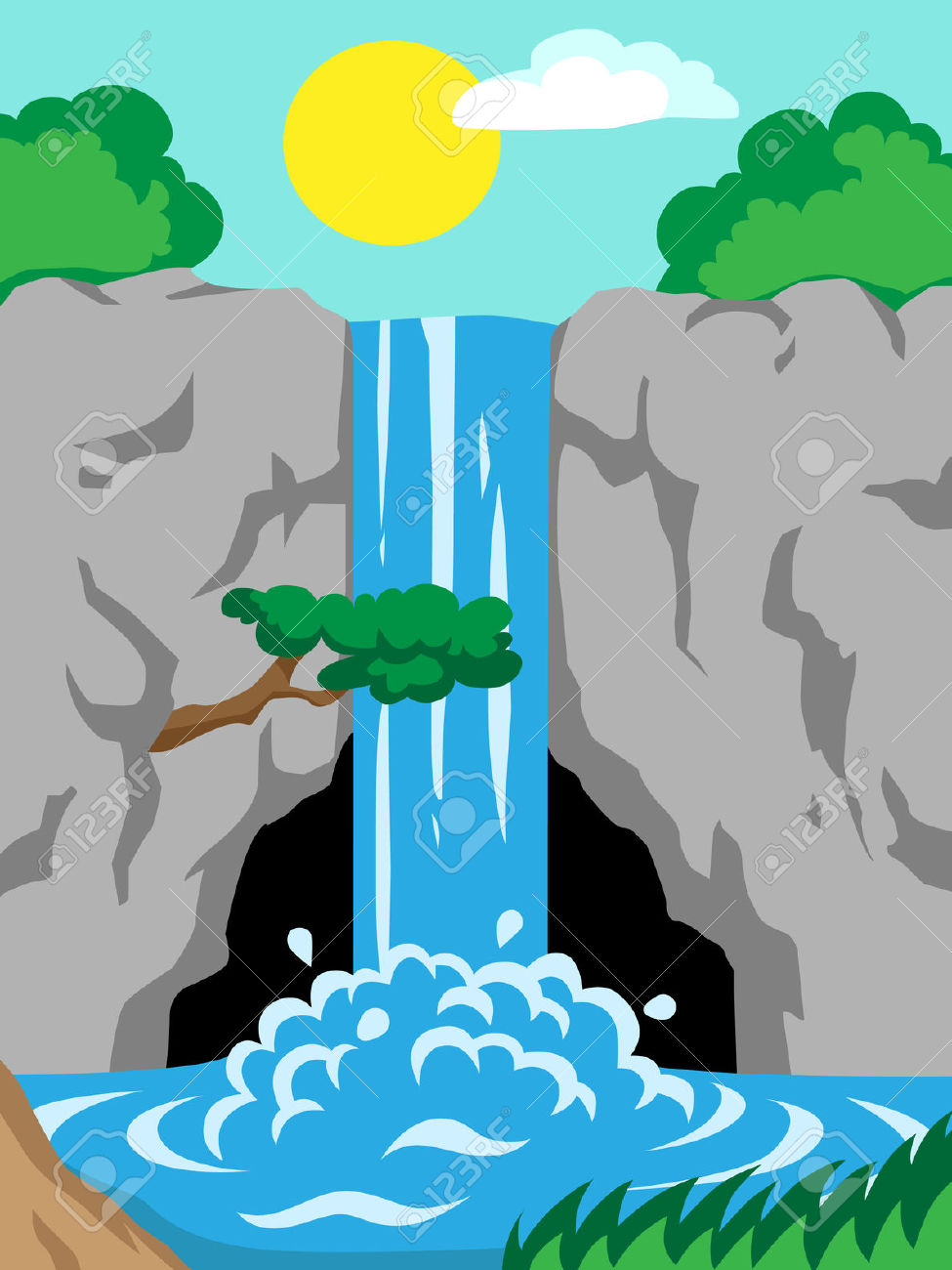 Waterfall Clipart & Waterfall Clip Art Images.