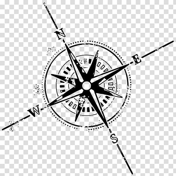 Compass rose , Cartoon compass transparent background PNG.