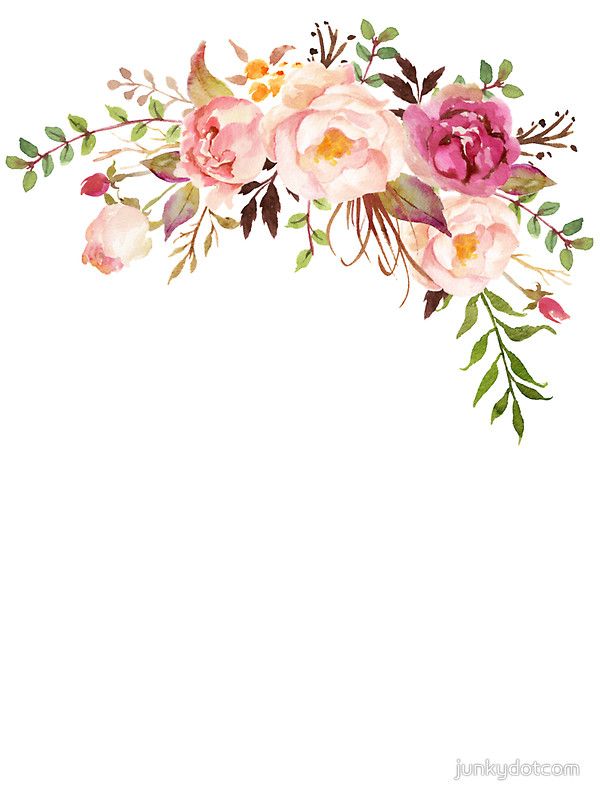 Romantic Watercolor Flower Bouquet\' Sticker by junkydotcom.