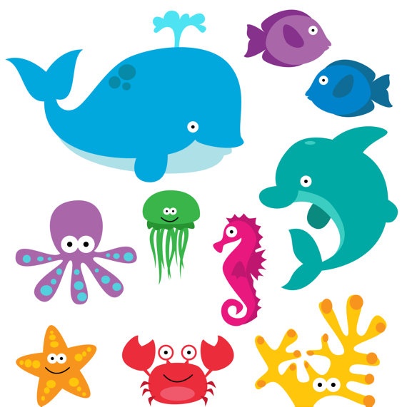 1000+ images about Sea animals clipart on Pinterest.