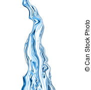 Clipart of Water flow csp6402531.