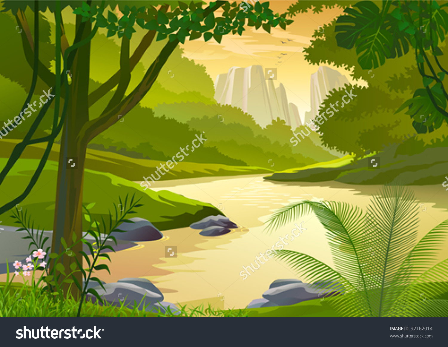 Water forest clipart - Clipground