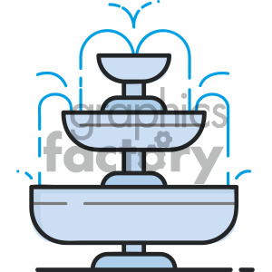 water fountain vector royalty free icon art . Royalty.