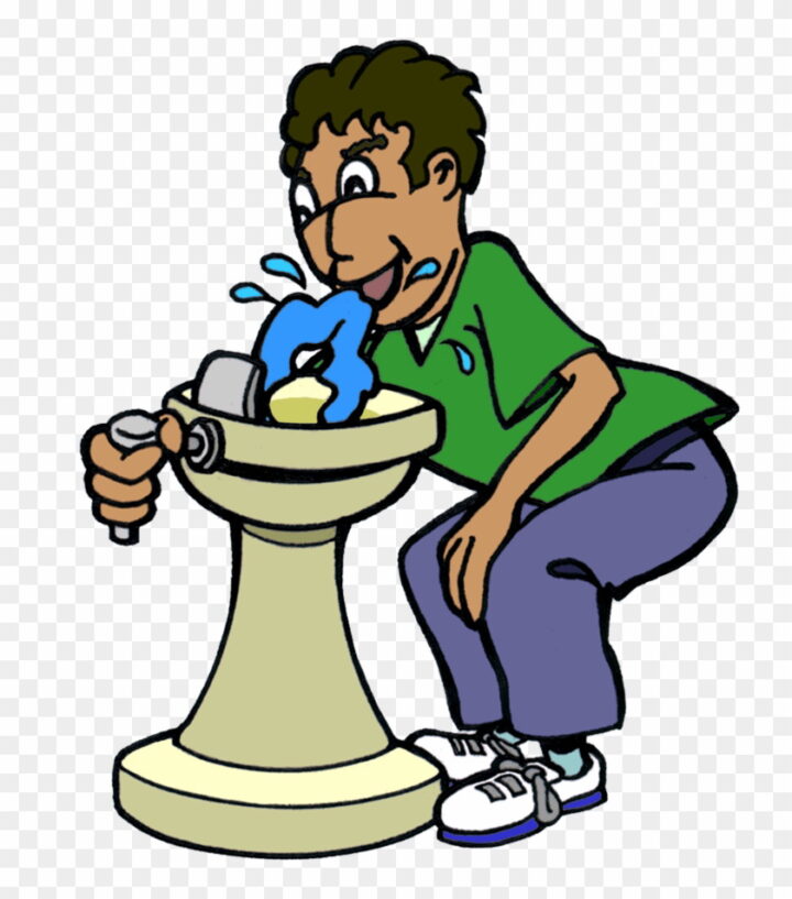 Drinking Water Fountain Clipart Jpg Library Drinking.