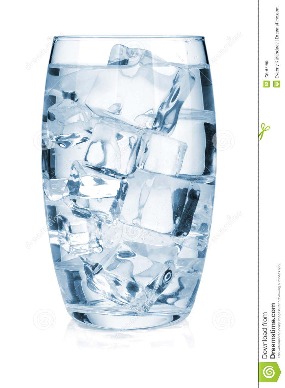 Glass Of Ice Water Clipart.