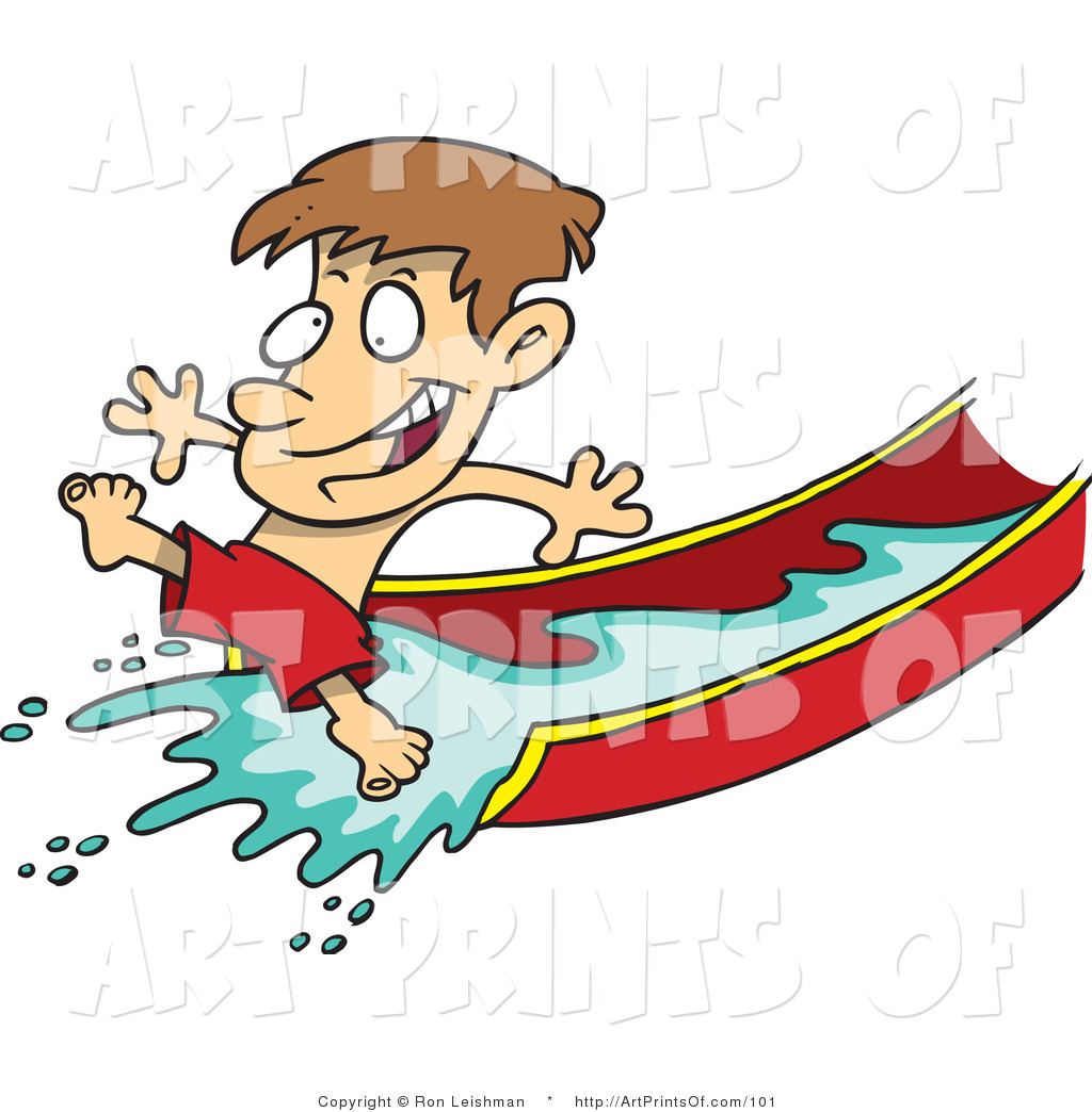 Inflatable Water Slide Clipart.