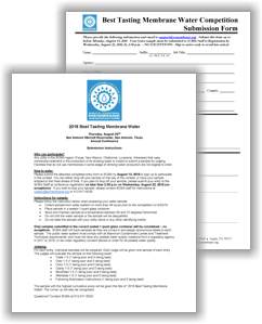 SCMA 2019 Best Tasting Membrane Water Competition.