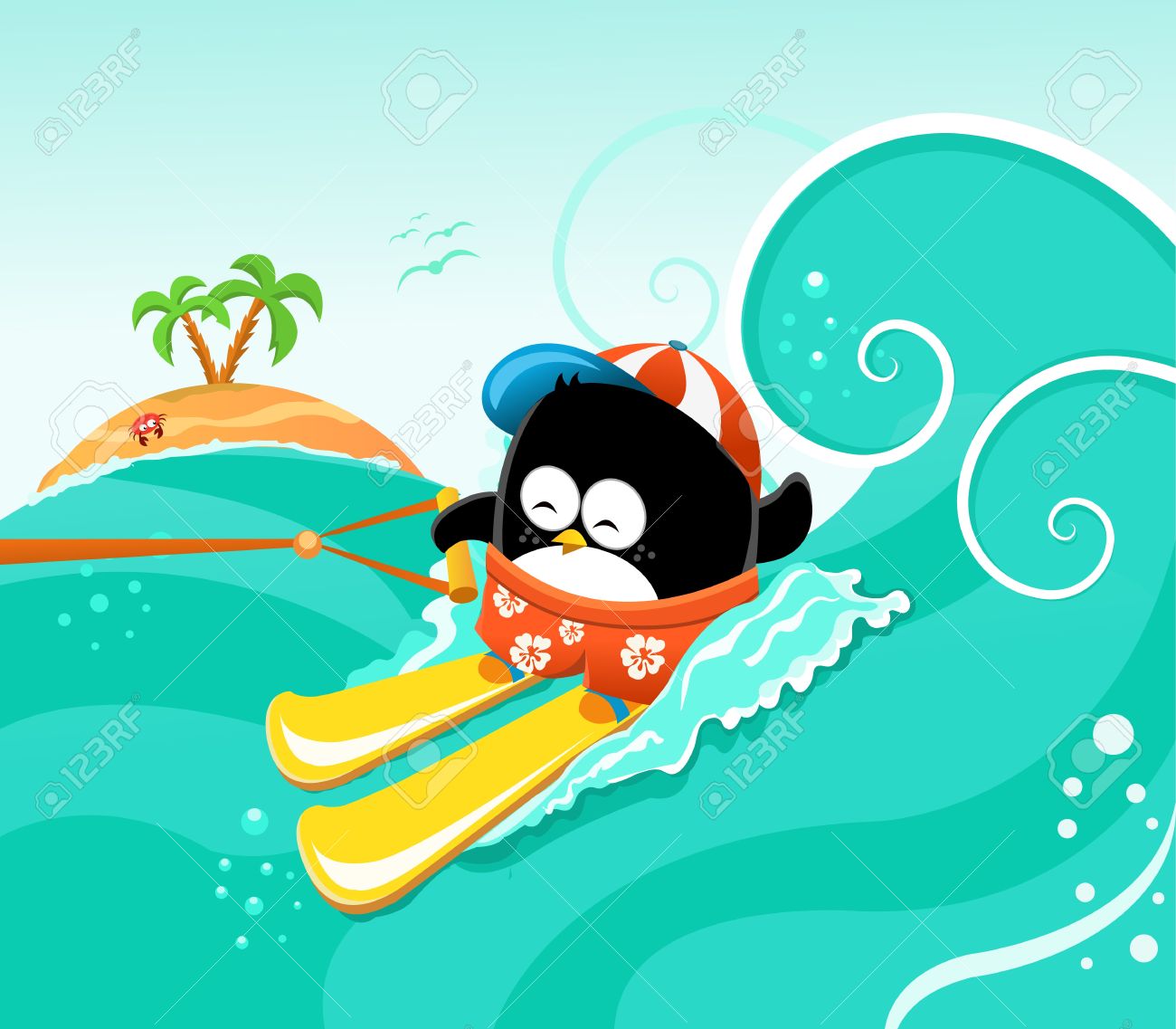 water skiing activities cartoon clipart - Clipground